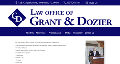 Desktop Screenshot of grantdozierlaw.com