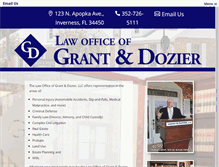 Tablet Screenshot of grantdozierlaw.com